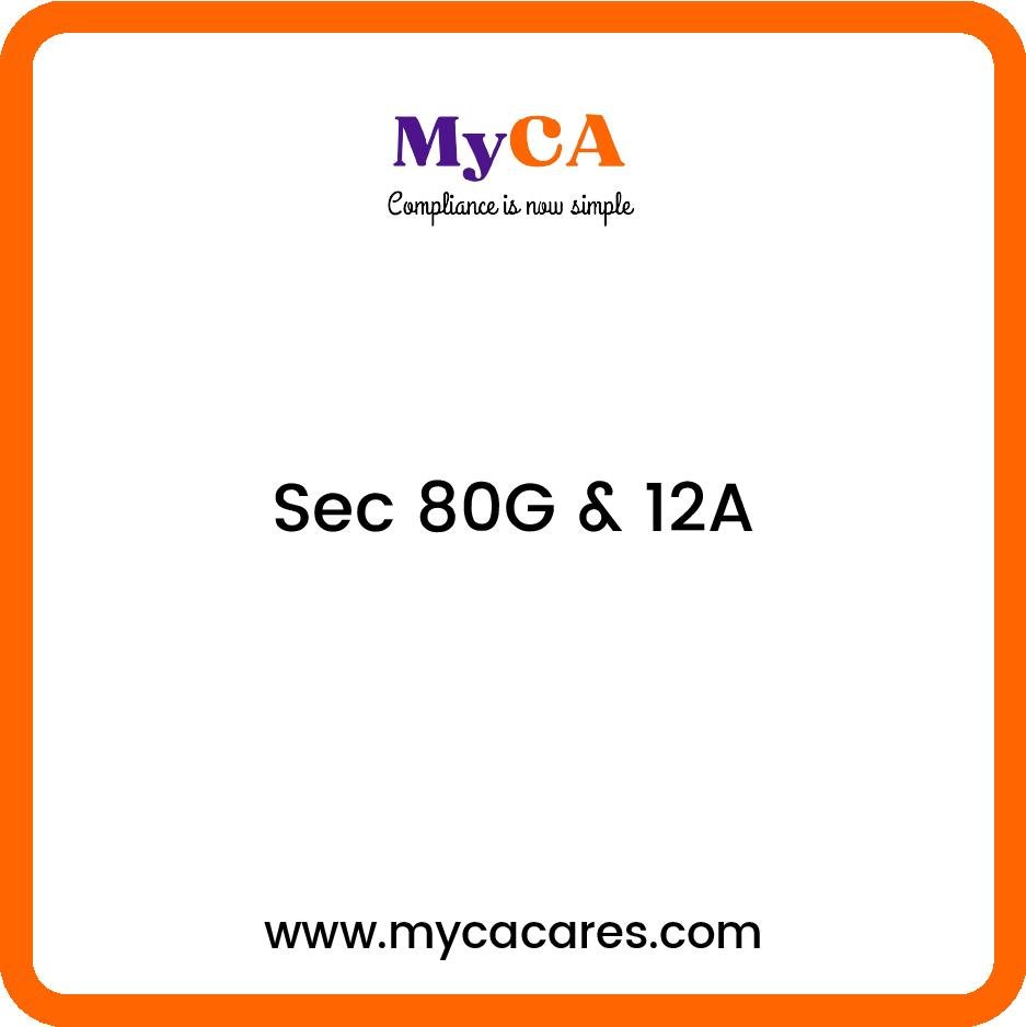 Sec 80G & 12A