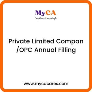 Private Limited Company/OPC Annual Filling